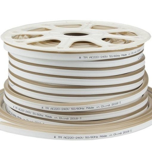 LED juosta, Flex Neon, 8.5W/m, 300Lm/m, 220V, gintarinė šviesa