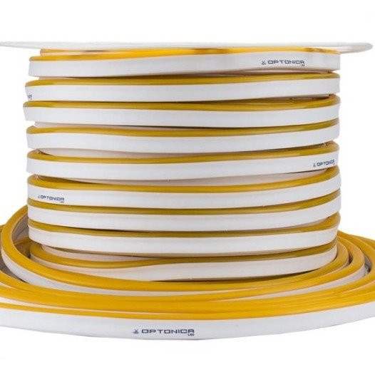 LED juosta, Flex Neon, 8.5W/m, 300Lm/m, 220V, geltona šviesa