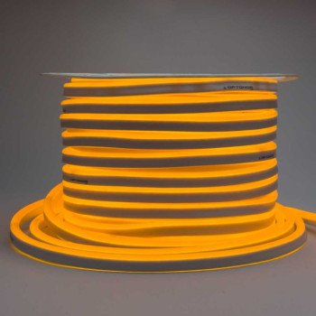 LED juosta, Flex Neon, 8.5W/m, 300Lm/m, 220V, geltona šviesa