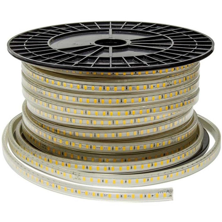LED juosta, 10W/m, 500Lm/m, 220V, neutrali balta šviesa LED juosta, 10W/m, 500Lm/m, 220V, neutrali balta šviesa