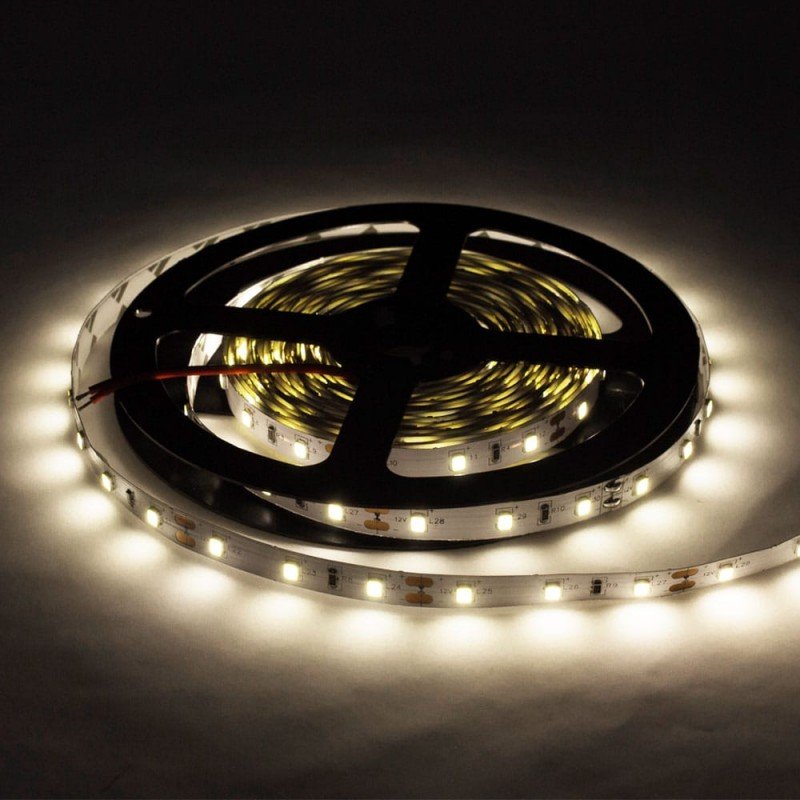 LED juosta, 4.8W/m, 300Lm/m, 12V, Pro, neutrali balta šviesa