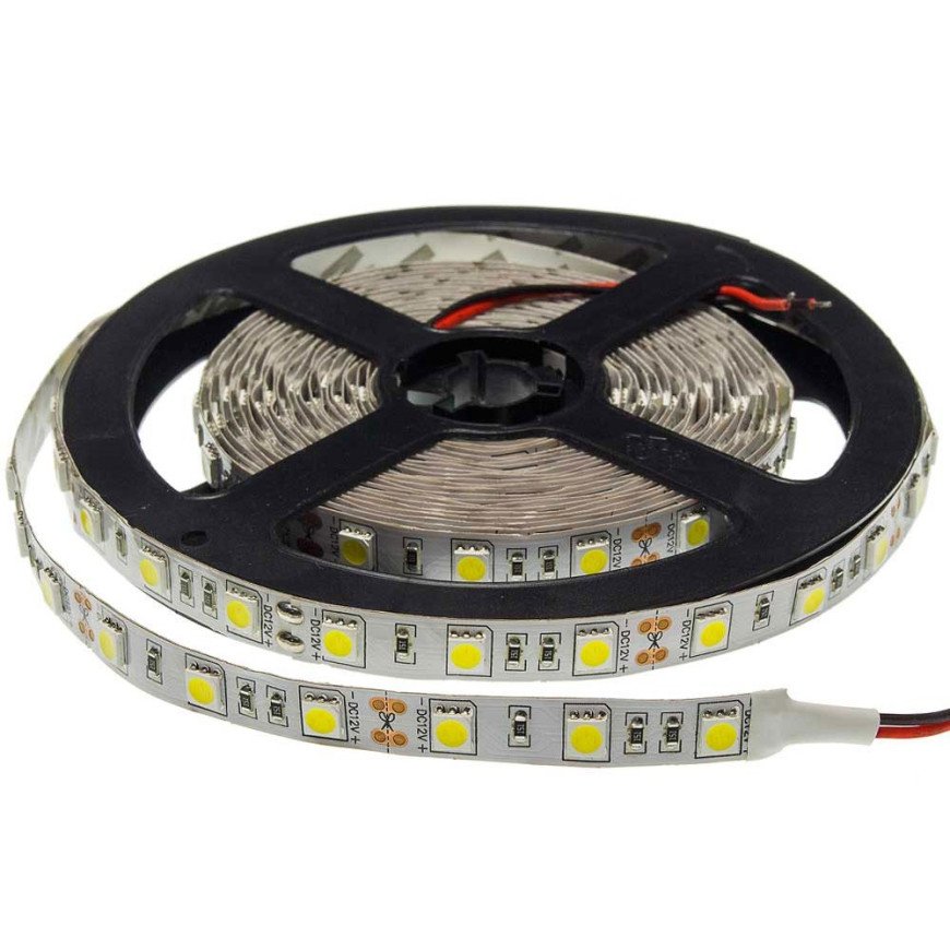 LED juosta, 7.2W/m, 500Lm/m, 12V, Pro, šalta balta šviesa