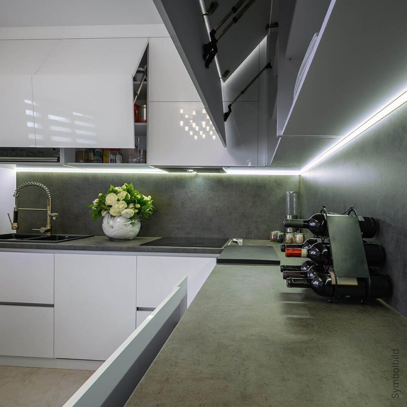LED juosta, 14.4W/m, 1000Lm/m, 12V, Pro, šalta balta šviesa