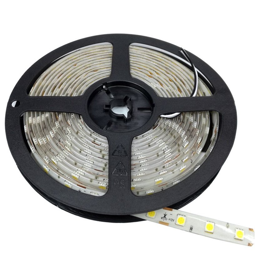 LED juosta, 7.2W/m, 500Lm/m, 12V, Pro, IP54, šalta balta šviesa