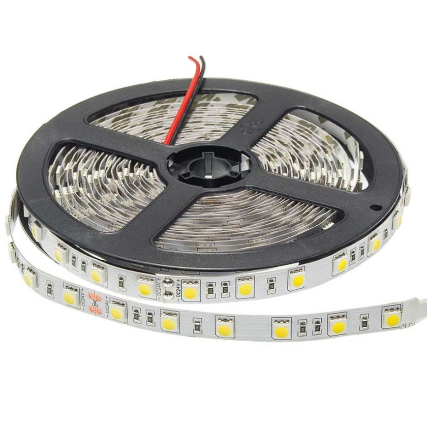 LED juosta, 14.4W/m, 600Lm/m, 24V, Pro, neutrali balta šviesa