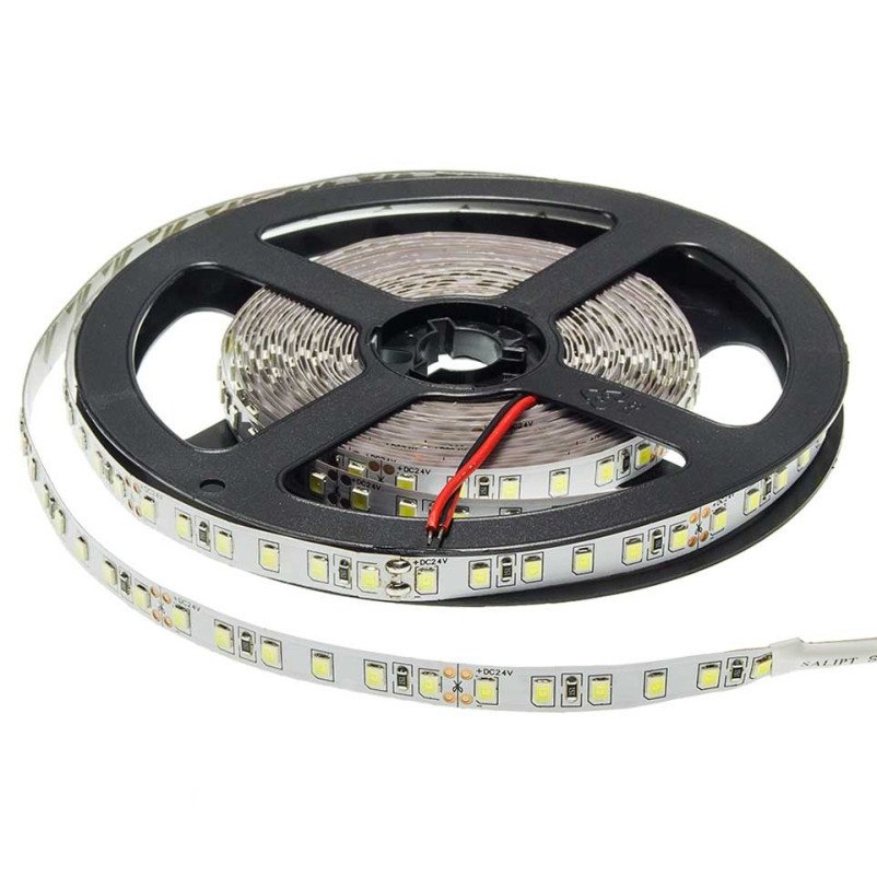 LED juosta, 9.6W/m, 1200Lm/m, 24V, Pro, šalta balta šviesa LED juosta, 9.6W/m, 1200Lm/m, 24V, Pro, šalta balta šviesa