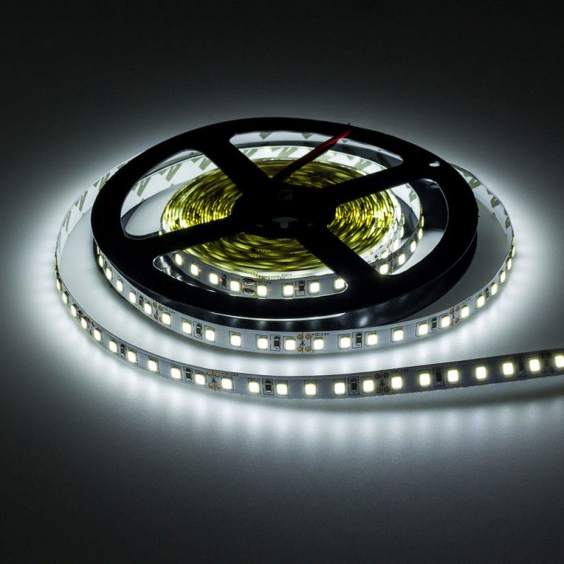 LED juosta, 9.6W/m, 1200Lm/m, 24V, Pro, šalta balta šviesa LED juosta, 9.6W/m, 1200Lm/m, 24V, Pro, šalta balta šviesa
