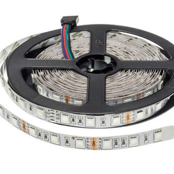 LED juosta, 14.4W/m, 1000Lm/m, 24V, Pro, RGB spalvos