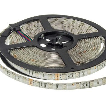 LED juosta, 14.4W/m, 1000Lm/m, 24V, Pro, IP54, RGB spalvos