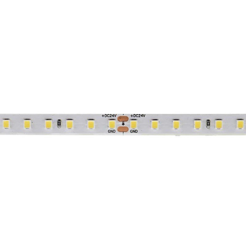 LED juosta, 10W/m, 1300Lm/m, 24V, šalta balta šviesa LED juosta, 10W/m, 1300Lm/m, 24V, šalta balta šviesa