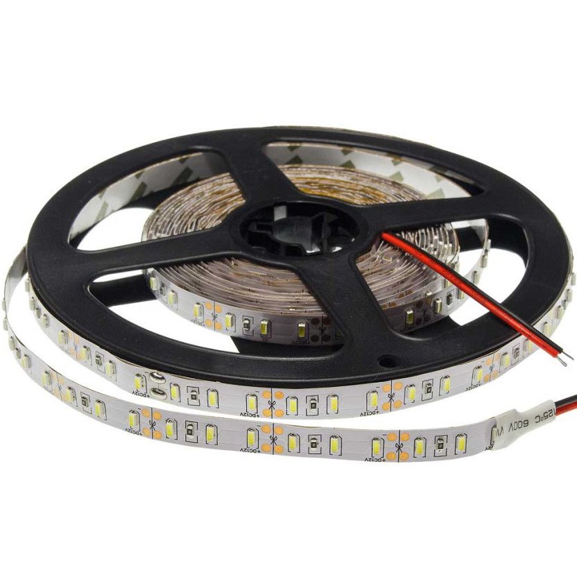 LED juosta, 12W/m, 1000Lm/m, 12V, 3014 šalta balta šviesa LED juosta, 12W/m, 1000Lm/m, 12V, 3014 šalta balta šviesa