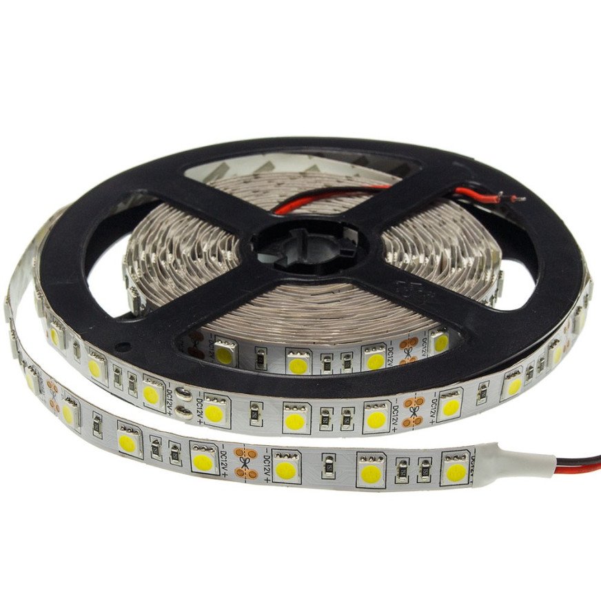 LED juosta, 12W/m, 1000Lm/m, 12V, Pro, šalta balta šviesa LED juosta, 12W/m, 1000Lm/m, 12V, Pro, šalta balta šviesa