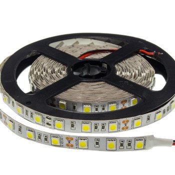 LED juosta, 12W/m, 1000Lm/m, 12V, Pro, šilta balta šviesa