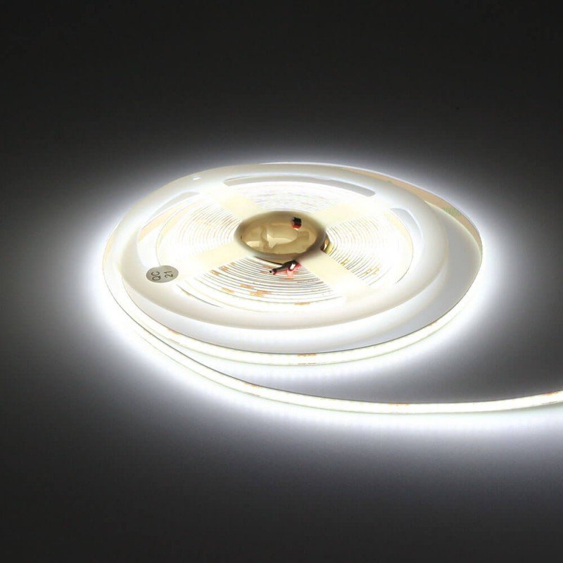 LED juosta, 10W/m, 1000Lm/m, 24V, šalta balta šviesa