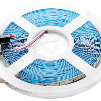 LED juosta, 10W/m, 950Lm/m, 24V, bėgantis vanduo, neutrali balta šviesa