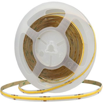 LED juosta, 12W/m, 1100Lm/m, 24V, Ra90, šilta balta šviesa