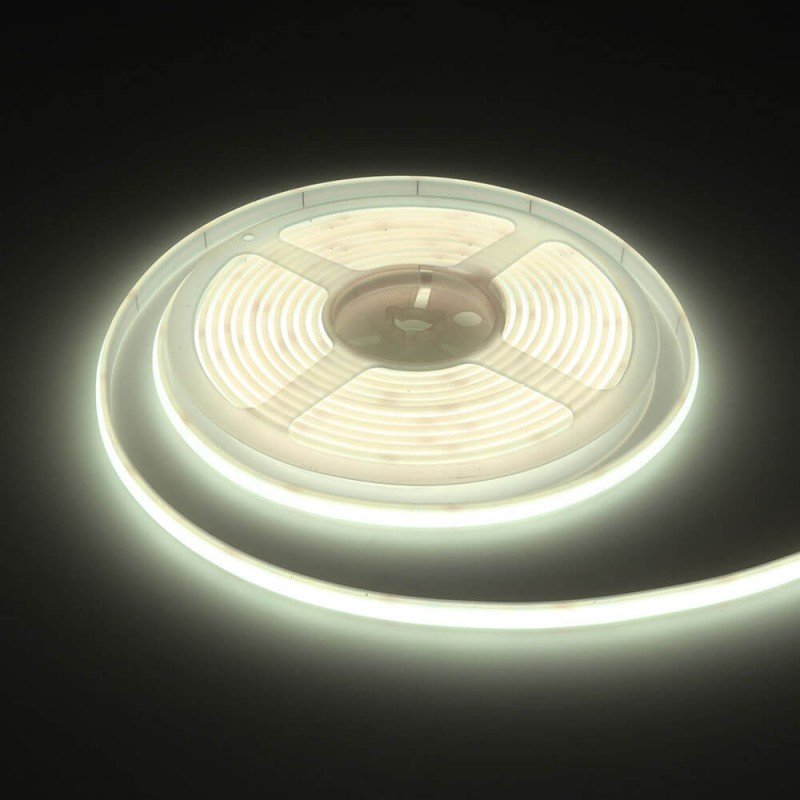 LED juosta, 10W/m, 900Lm/m, 24V, IP65, šalta balta šviesa