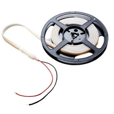 LED juosta, 10W/m, 900Lm/m, 24V, IP65, šilta balta šviesa