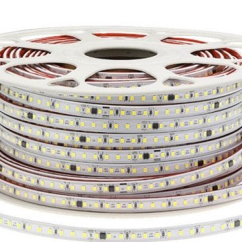 LED juosta, 9W/m, 900Lm/m, 220V, šalta balta šviesa