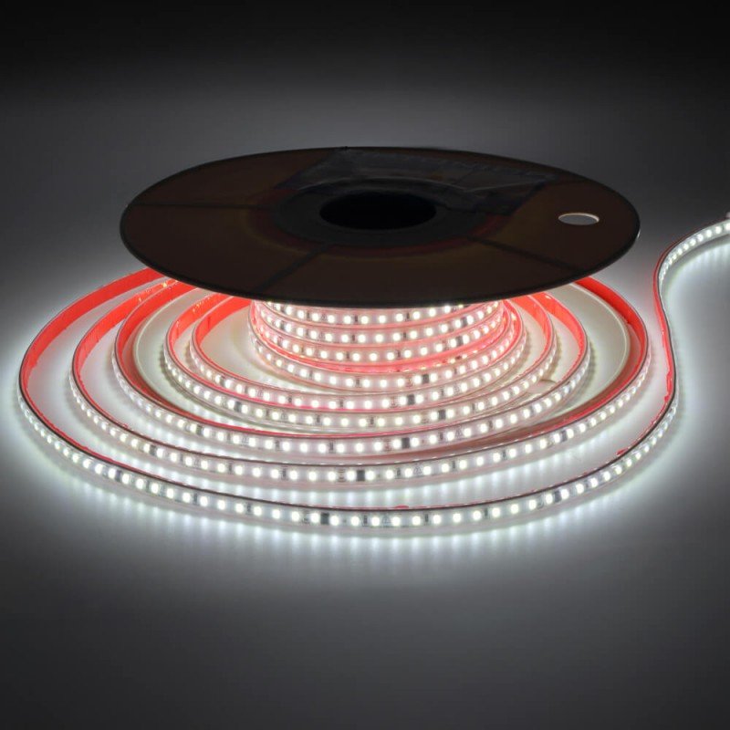 LED juosta, 9W/m, 900Lm/m, 220V, šalta balta šviesa