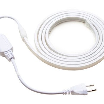 LED juosta, 10W/m, 700Lm/m, 220V, pieno spalvos dangtelis, šilta balta šviesa