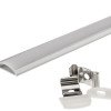 Profilis LED juostai, paviršinis, pilkas, baltas dangtelis, lenkiamas, 17.6x4mm Profilis LED juostai, paviršinis, pilkas, baltas dangtelis, lenkiamas, 17.6x4mm
