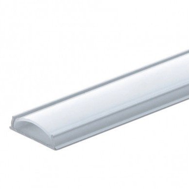 Profilis LED juostai, paviršinis, pilkas, baltas dangtelis, lenkiamas, 17.6x4mm Profilis LED juostai, paviršinis, pilkas, baltas dangtelis, lenkiamas, 17.6x4mm