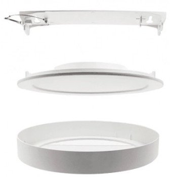 Paviršiaus rėmelis apvalioms LED panelėms, 12W, 16W