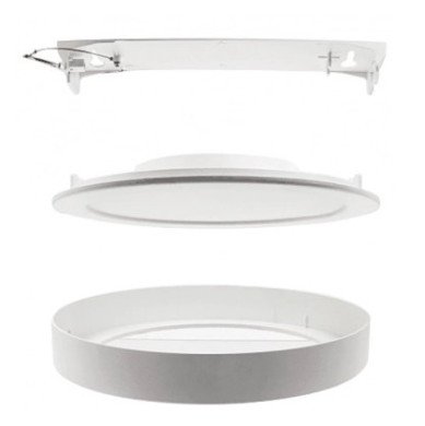 Paviršiaus rėmelis apvalioms LED panelėms, 12W, 16W Paviršiaus rėmelis apvalioms LED panelėms, 12W, 16W