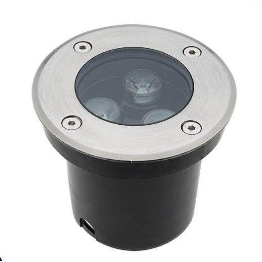 LED lauko taškinis šviestuvas, įmontuojamas, 3W, šalta balta šviesa