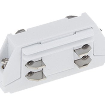 Tiesus mini sujungimas 3F bėginei LED sistemai, baltas