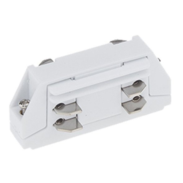 Tiesus mini sujungimas 3F bėginei LED sistemai, baltas Tiesus mini sujungimas 3F bėginei LED sistemai, baltas