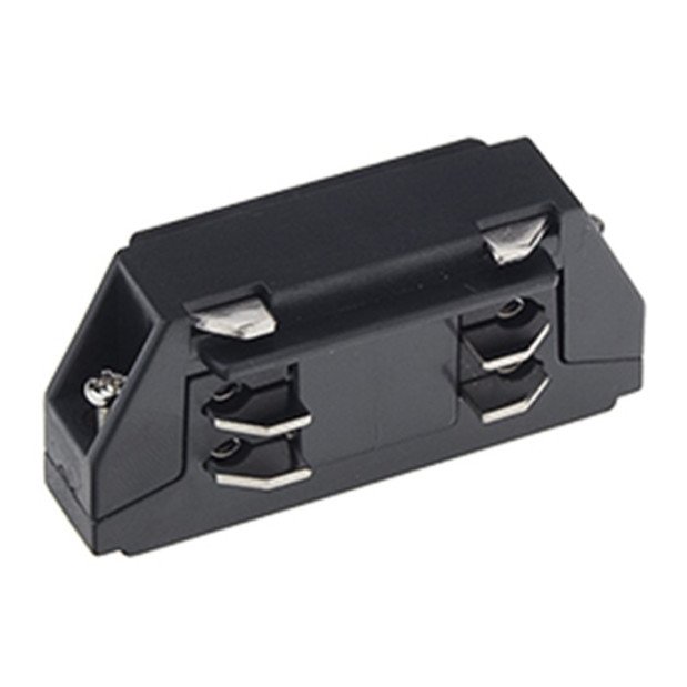 Tiesus mini sujungimas 3F bėginei LED sistemai, juodas Tiesus mini sujungimas 3F bėginei LED sistemai, juodas