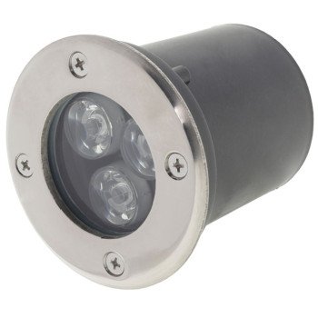 LED lauko taškinis šviestuvas, įmontuojamas, 3W, šilta balta šviesa