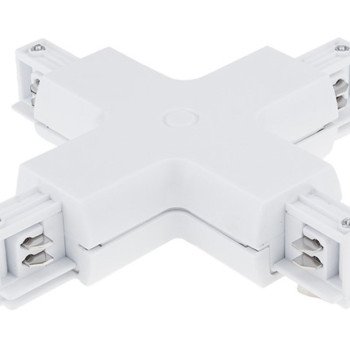 X sujungimas 3F bėginei LED sistemai, baltas