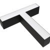 LED linijinis T sujungimas, 15W, juodas, plonas, neutrali balta šviesa LED linijinis T sujungimas, 15W, juodas, plonas, neutrali balta šviesa
