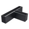 LED linijinis T sujungimas, 15W, juodas, plonas, neutrali balta šviesa LED linijinis T sujungimas, 15W, juodas, plonas, neutrali balta šviesa
