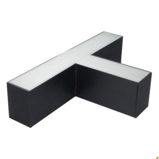 LED linijinis T sujungimas, 15W, juodas, plonas, neutrali balta šviesa LED linijinis T sujungimas, 15W, juodas, plonas, neutrali balta šviesa