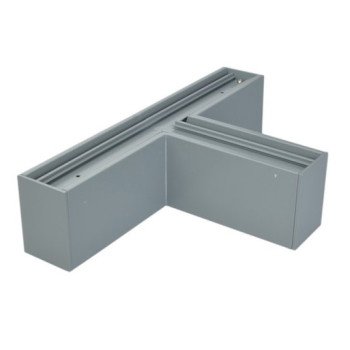 LED linijinis T sujungimas, 15W, sidabrinis, plonas, neutrali balta šviesa