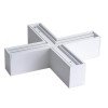 LED linijinis X sujungimas, 20W, baltas, plonas, neutrali balta šviesa
