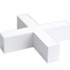 LED linijinis X sujungimas, 20W, baltas, plonas, šalta balta šviesa LED linijinis X sujungimas, 20W, baltas, plonas, šalta balta šviesa