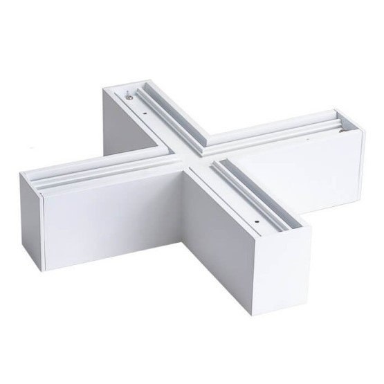 LED linijinis X sujungimas, 20W, baltas, plonas, šalta balta šviesa LED linijinis X sujungimas, 20W, baltas, plonas, šalta balta šviesa