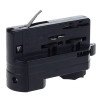 3F bėginės LED sistemos pakabos adapteris, juodas