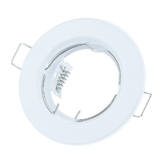 LED šviestuvo karkasas, apvalus, nereguliuojamas, baltas, 2vnt./pak.