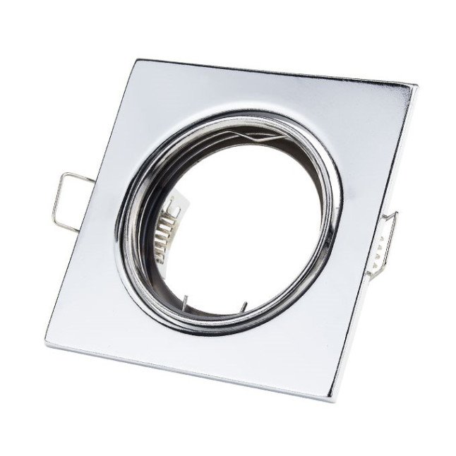 LED šviestuvo karkasas, kvadratinis, reguliuojamas, chrominis LED šviestuvo karkasas, kvadratinis, reguliuojamas, chrominis