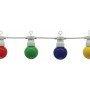 LED lauko girlianda, balta, 8m, 10 lizdų, 3W, 4 spalvos