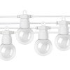 LED lauko girlianda, balta, 8m, 10 lizdų, 3W, šilta balta šviesa