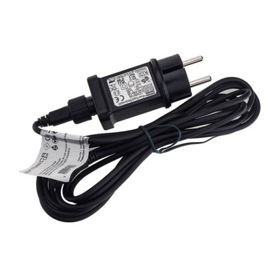 LED lauko girlianda, juoda, 13m, 20 lizdų, 6W, šalta balta šviesa