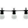LED lauko girlianda, juoda, 13m, 20 lizdų, 6W, šilta balta šviesa