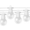 LED lauko girlianda, balta, 13m, 20 lizdų, 6W, šilta balta šviesa